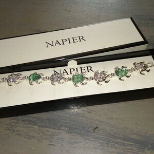 NAPIER JEWELED SEA TURTLE BRACELET NEW IN BOX